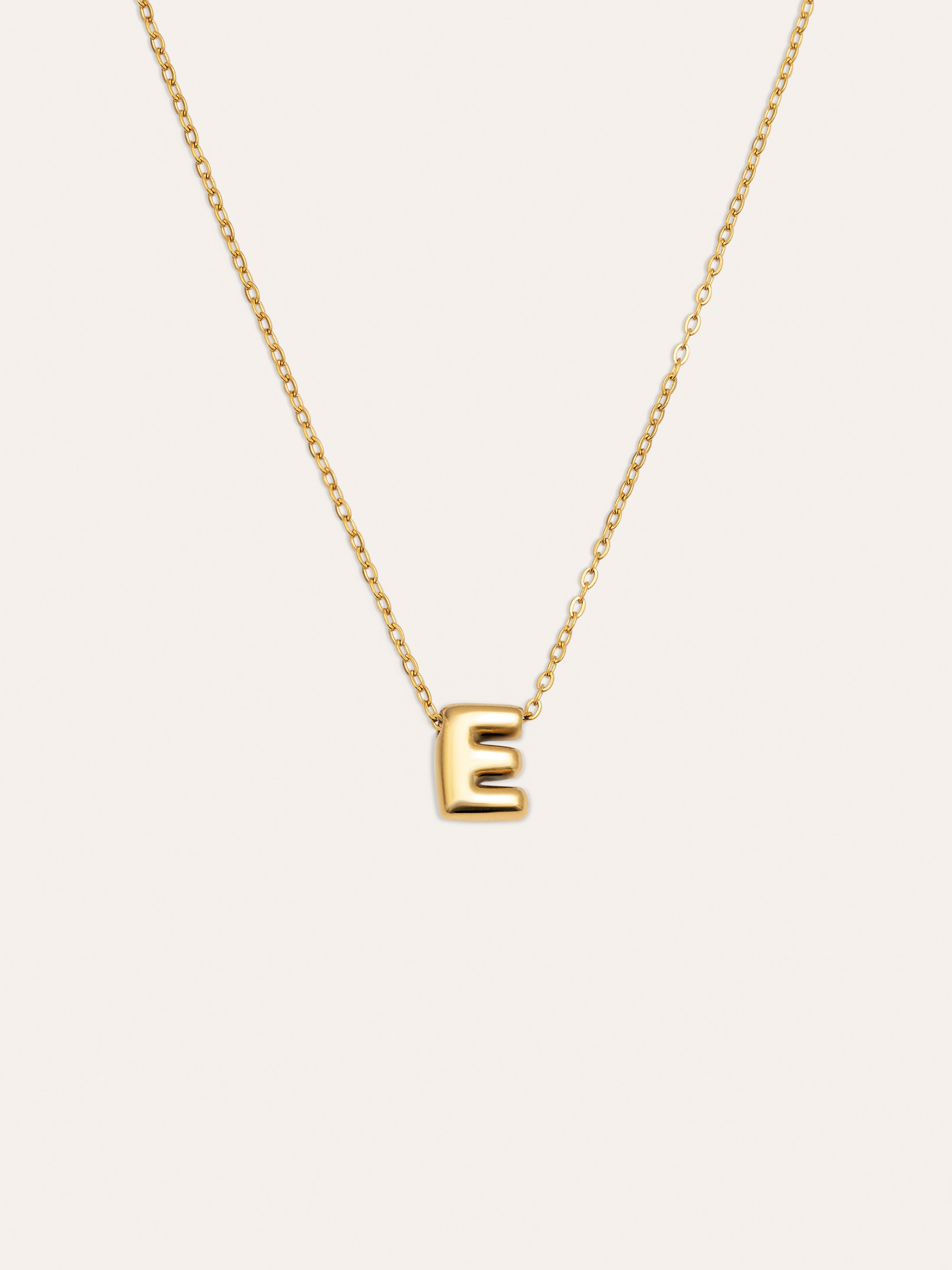 Personalisierte Halskette Hailey Buchstabe Edelstahl mit Goldbeschichtung