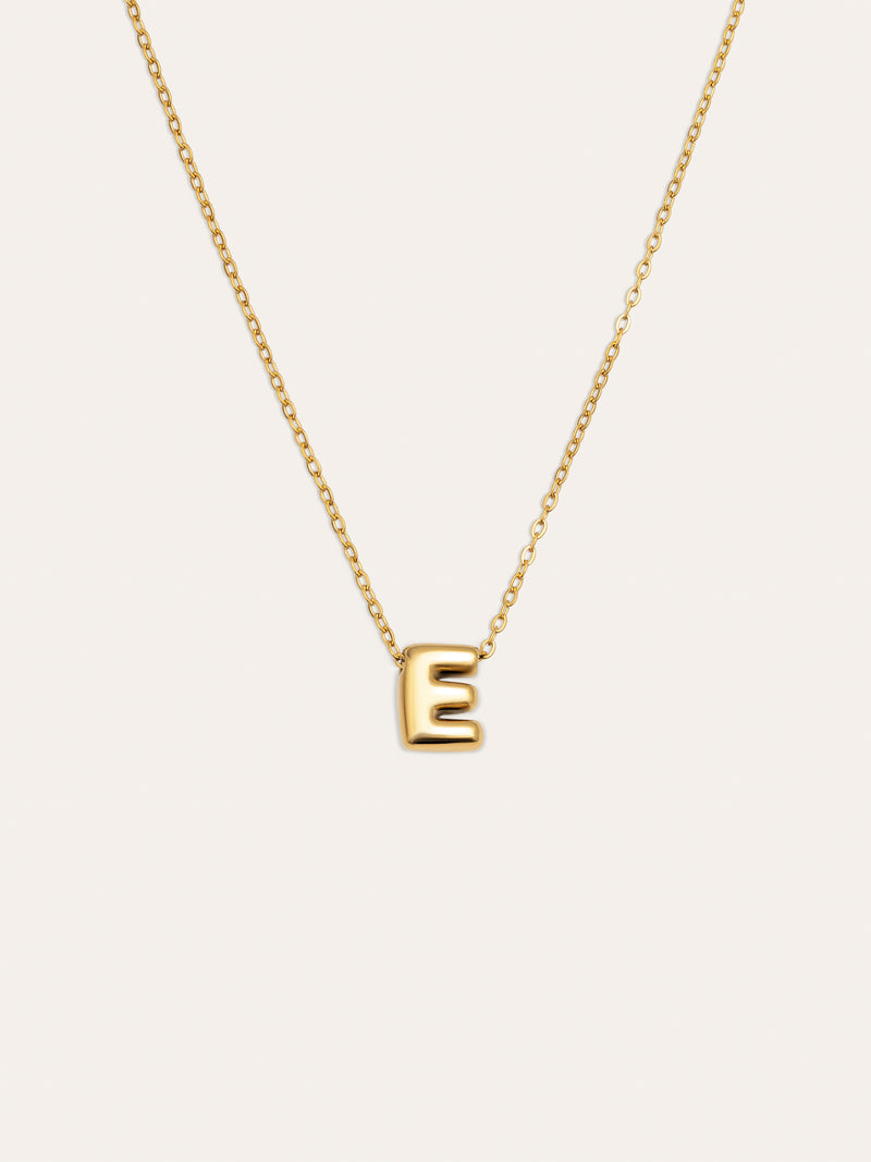 Personalisierte Halskette Hailey Buchstabe Edelstahl mit Goldbeschichtung