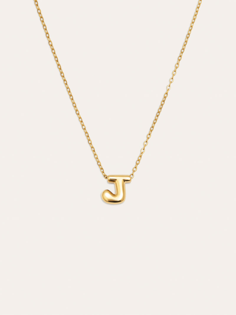 Personalisierte Halskette Hailey Buchstabe Edelstahl mit Goldbeschichtung