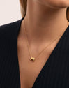 Personalisierte Halskette Hailey Buchstabe Edelstahl mit Goldbeschichtung