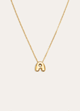 Collar Personalizado Hailey Letter Acero Baño Oro