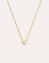 Single Letter Personalized Gold Necklace