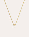 Single Letter Personalized Gold Necklace