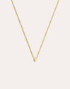 Single Letter Personalized Gold Necklace