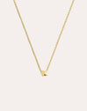 Single Letter Personalized Gold Necklace