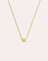 Single Letter Personalized Gold Necklace