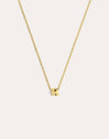 Single Letter Personalized Gold Necklace