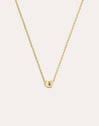 Single Letter Personalized Gold Necklace