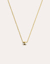 Single Letter Personalized Gold Necklace