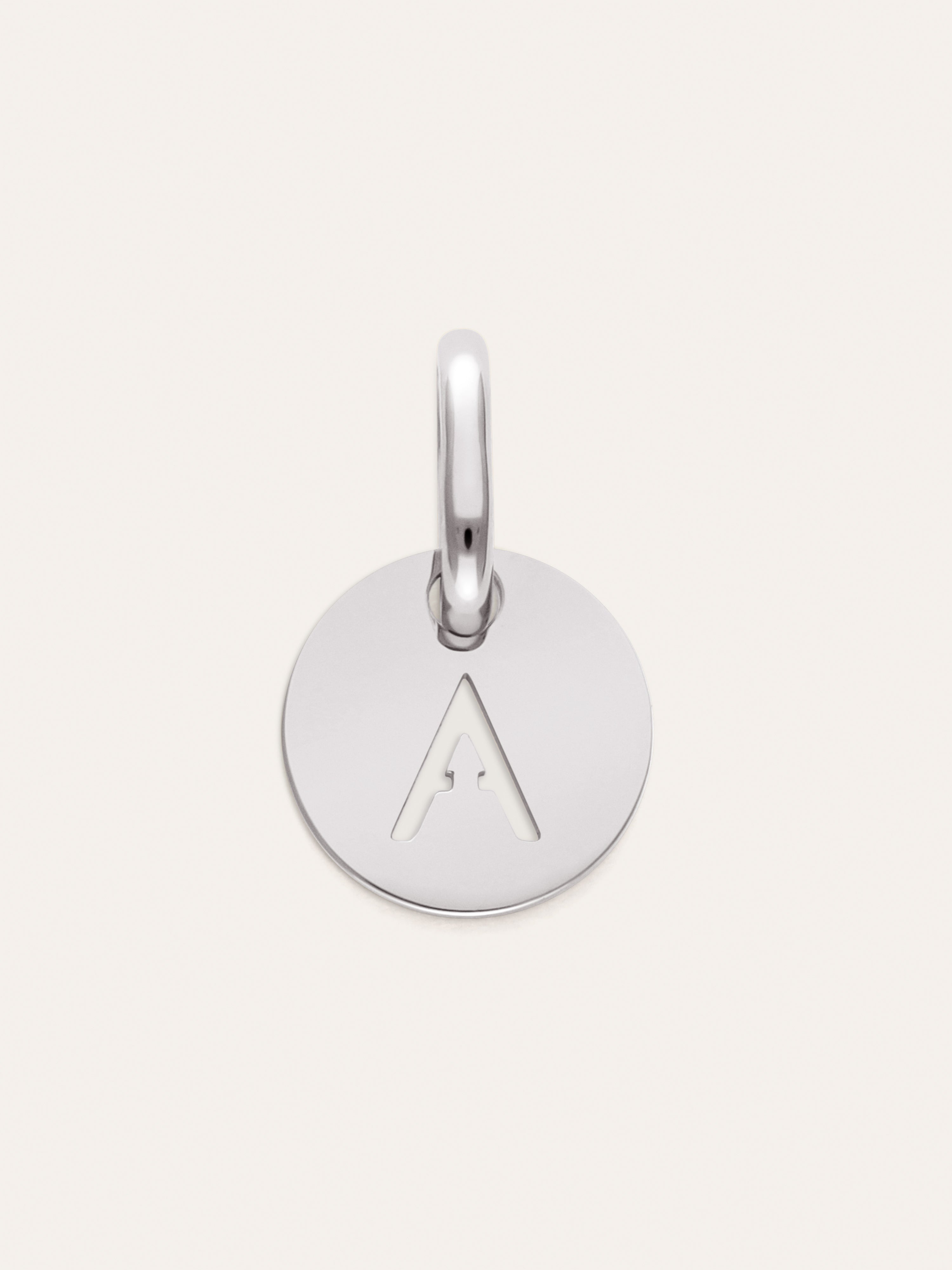 Mini Medallion Letter Acero