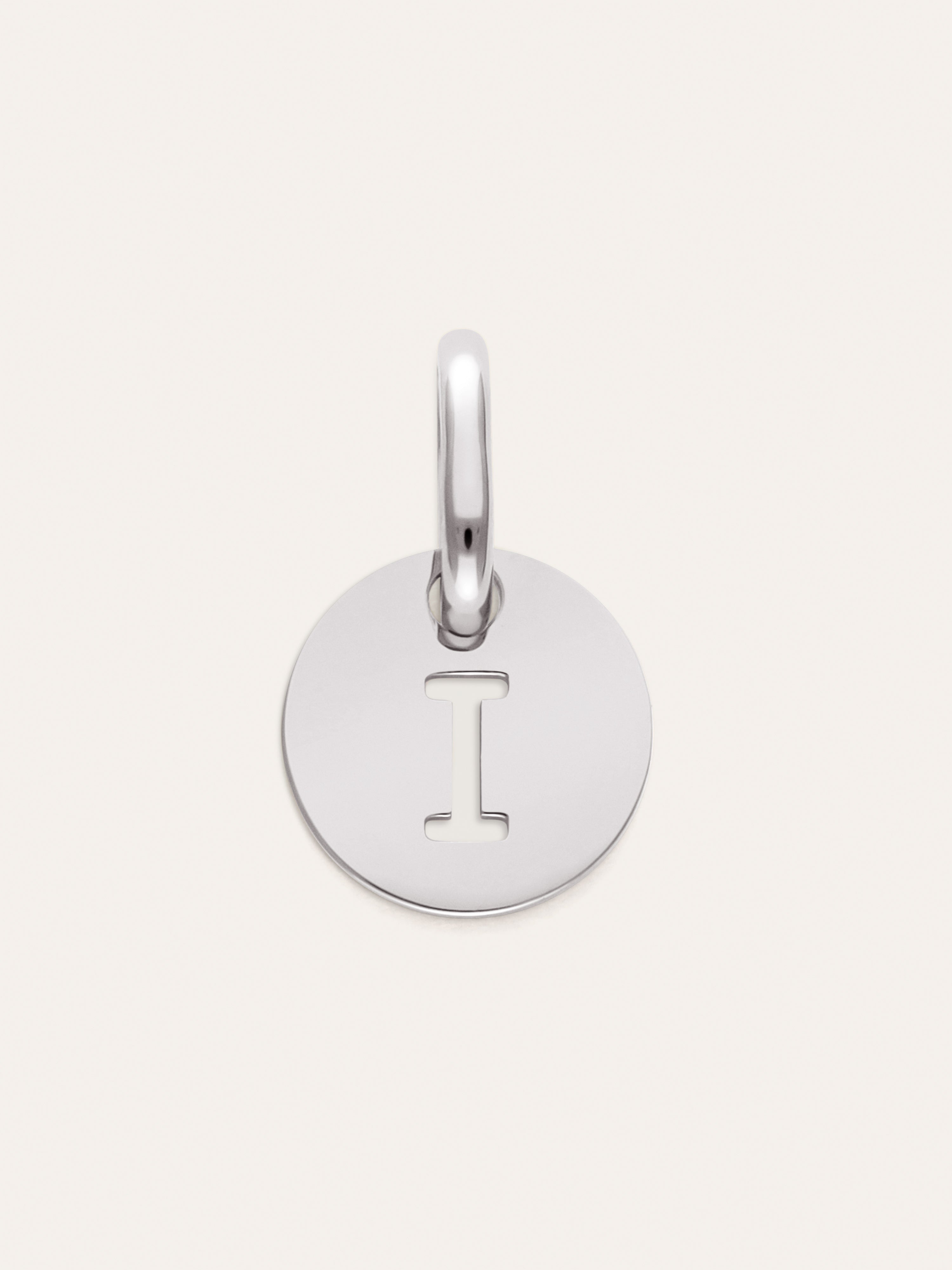 Mini Medallion Letter Acero