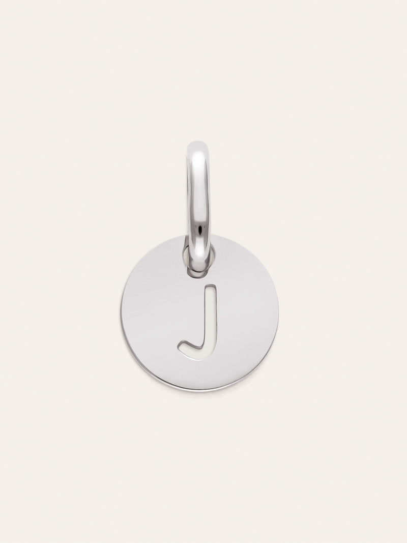 Mini Medallion Letter Acero