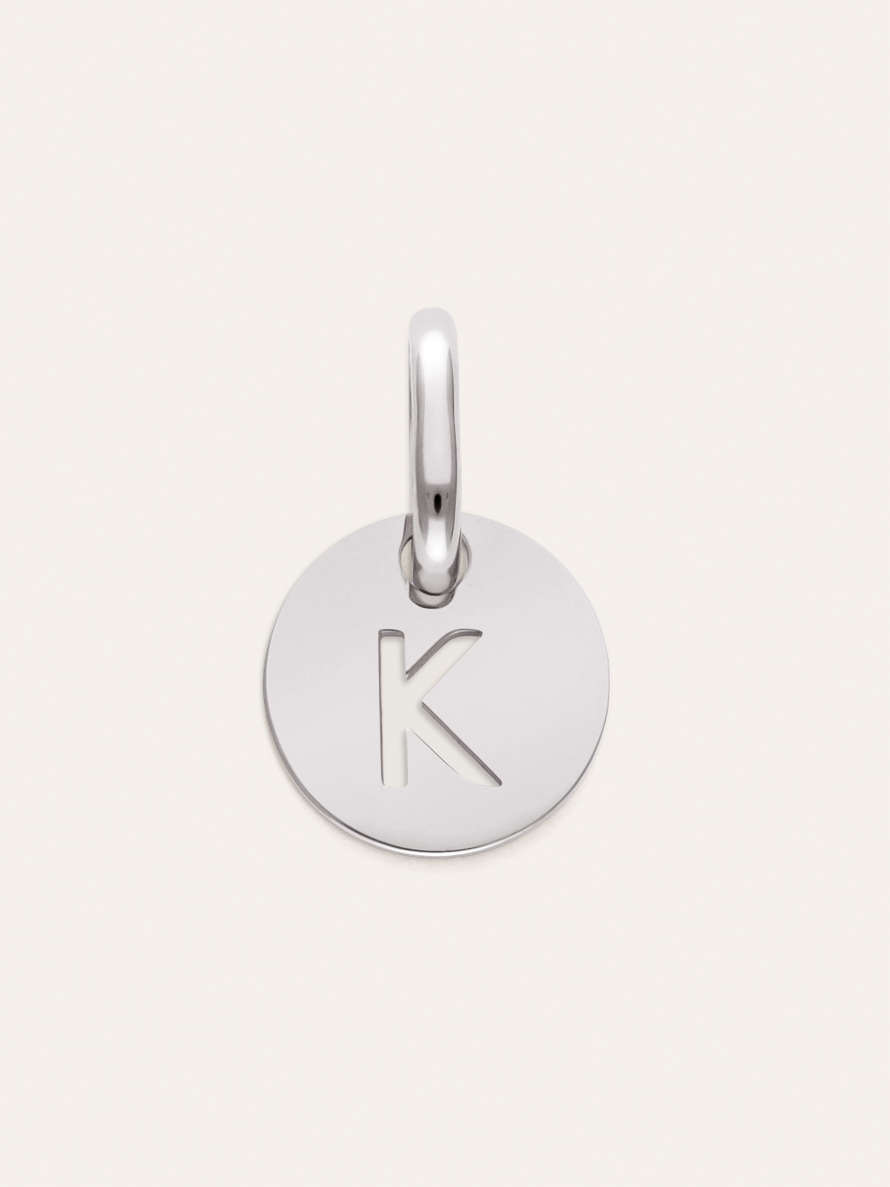 Mini Medallion Letter Acero