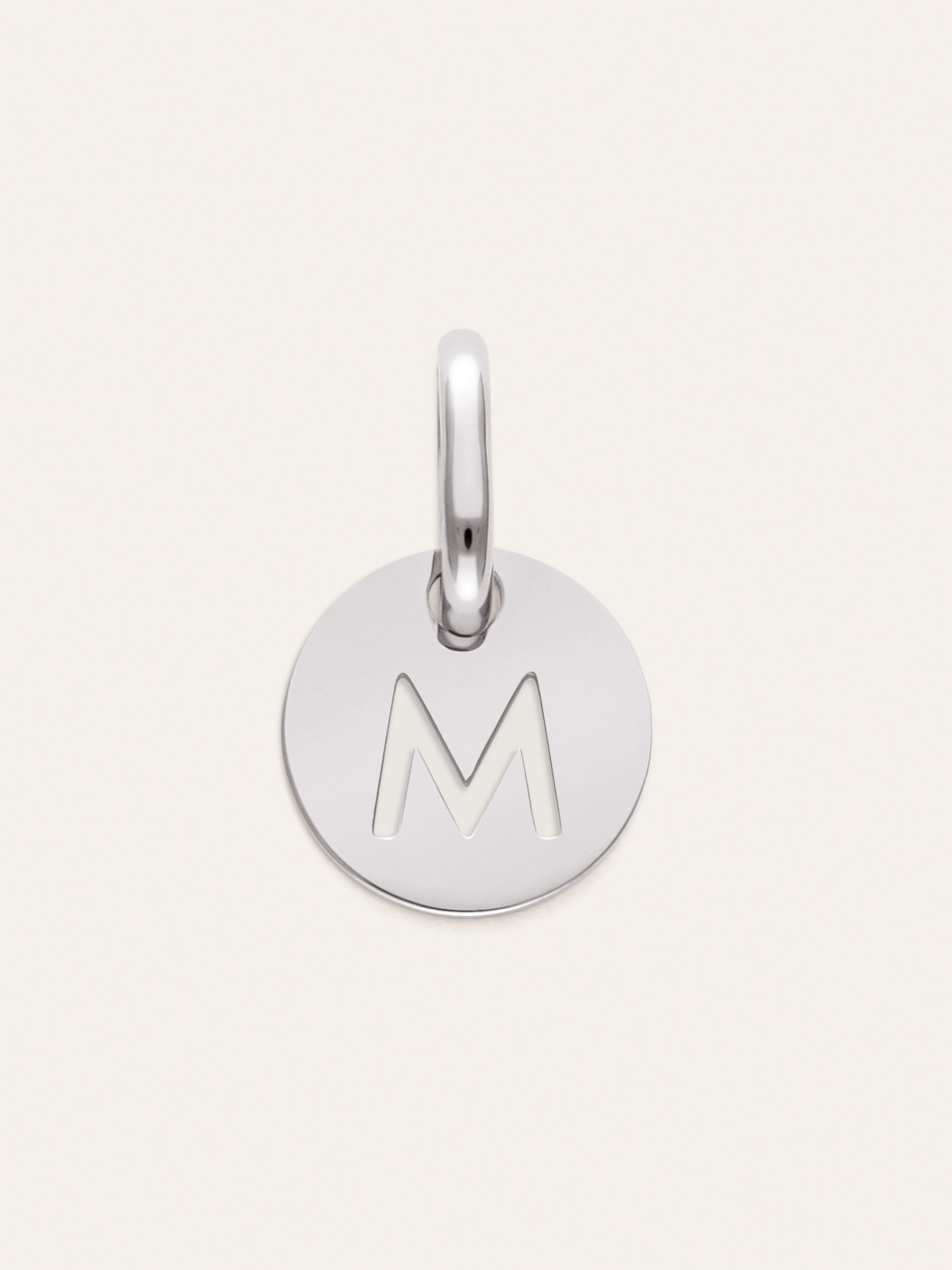 Mini Medallion Letter Acero