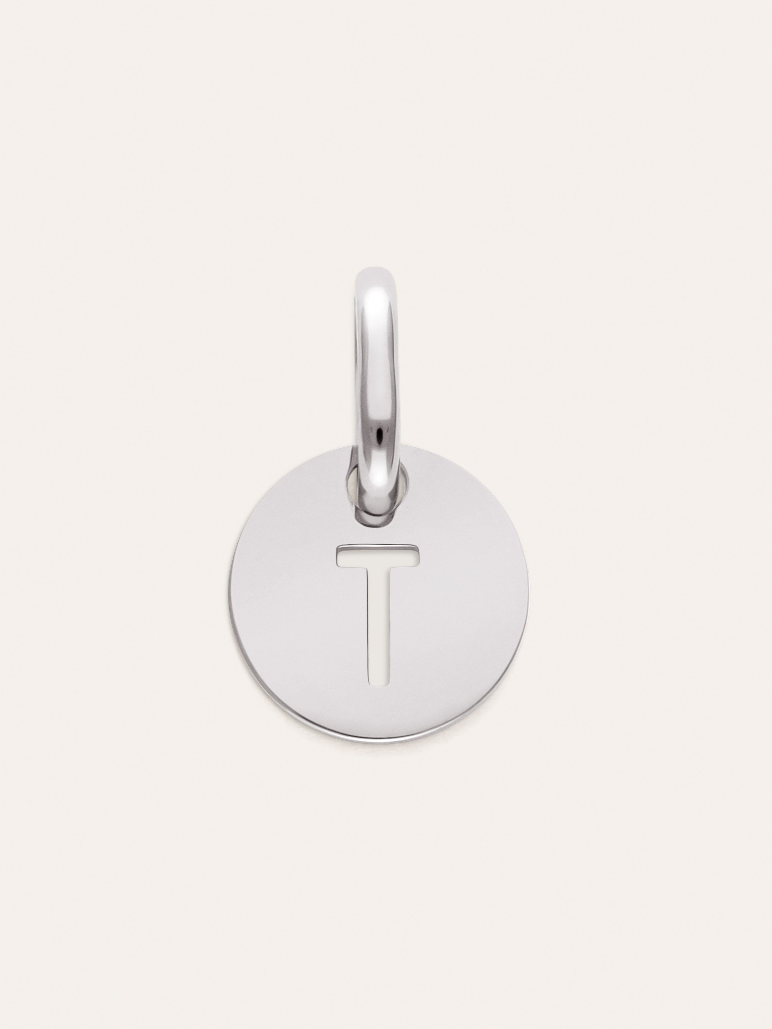 Mini Medallion Letter Acero