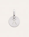 Mini Medallion Letter Acero