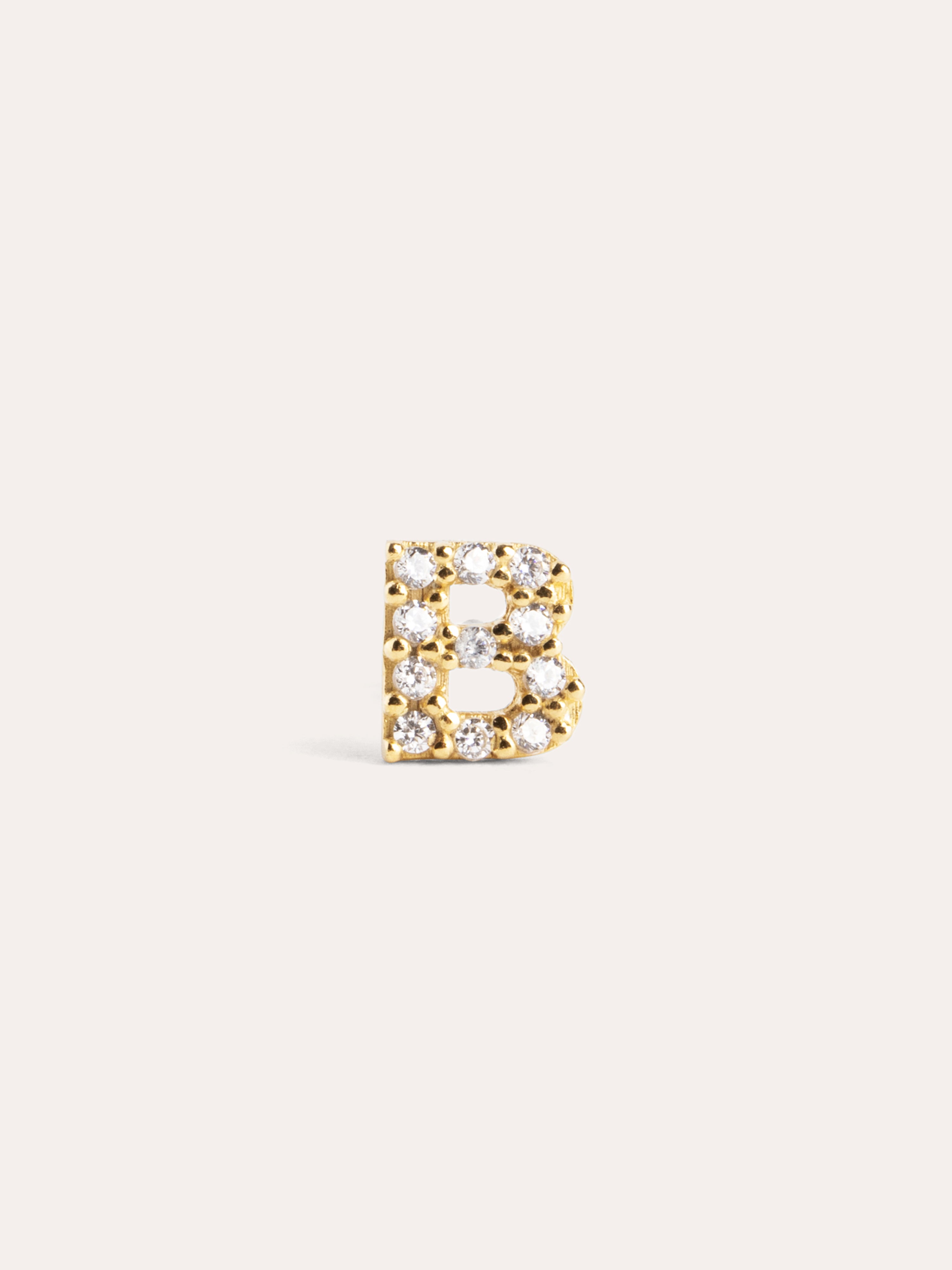 Letter Sparks Gold Single Earring