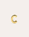 Letter Gold Single Earring