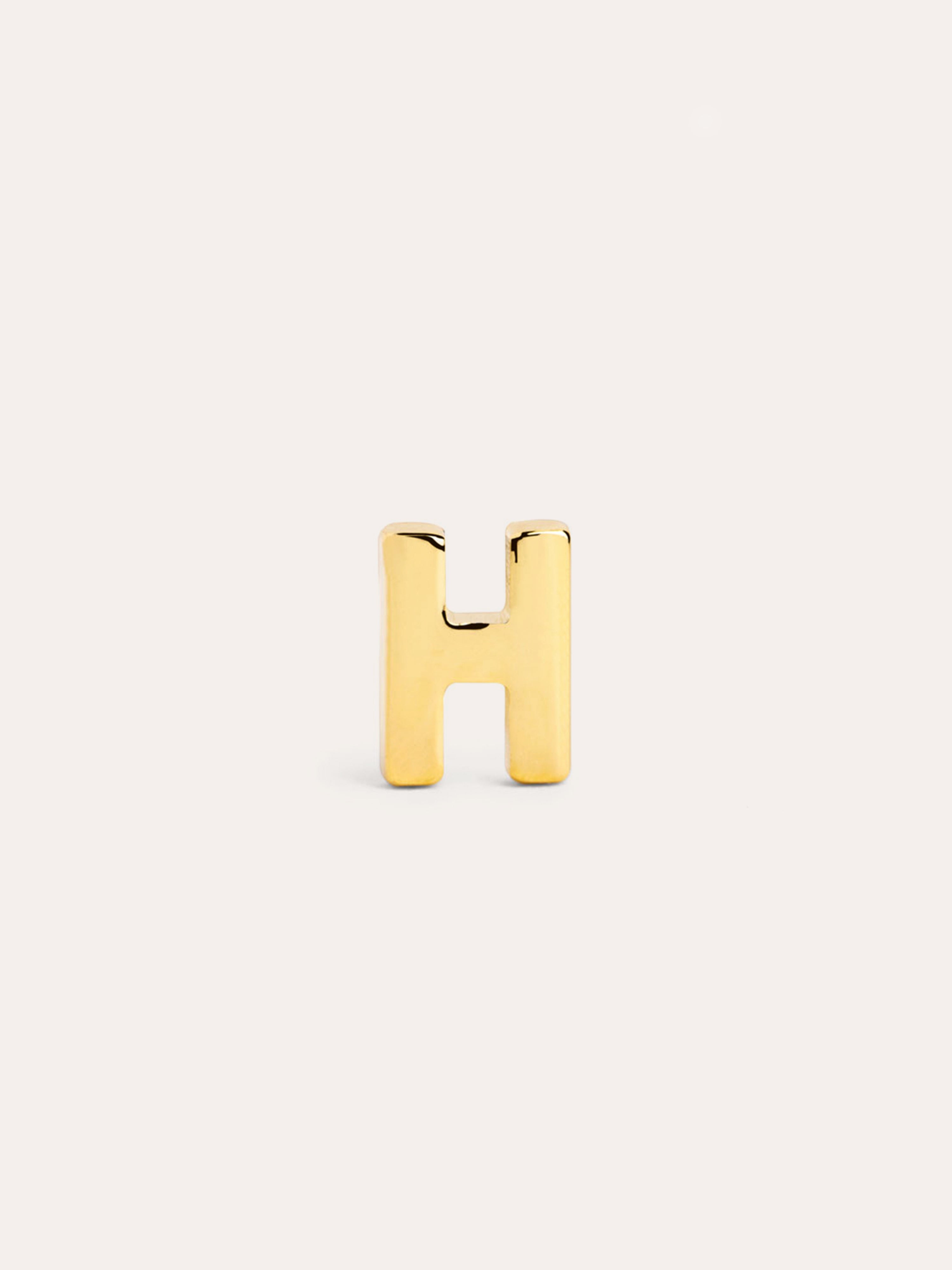 Letter Gold Single Earring