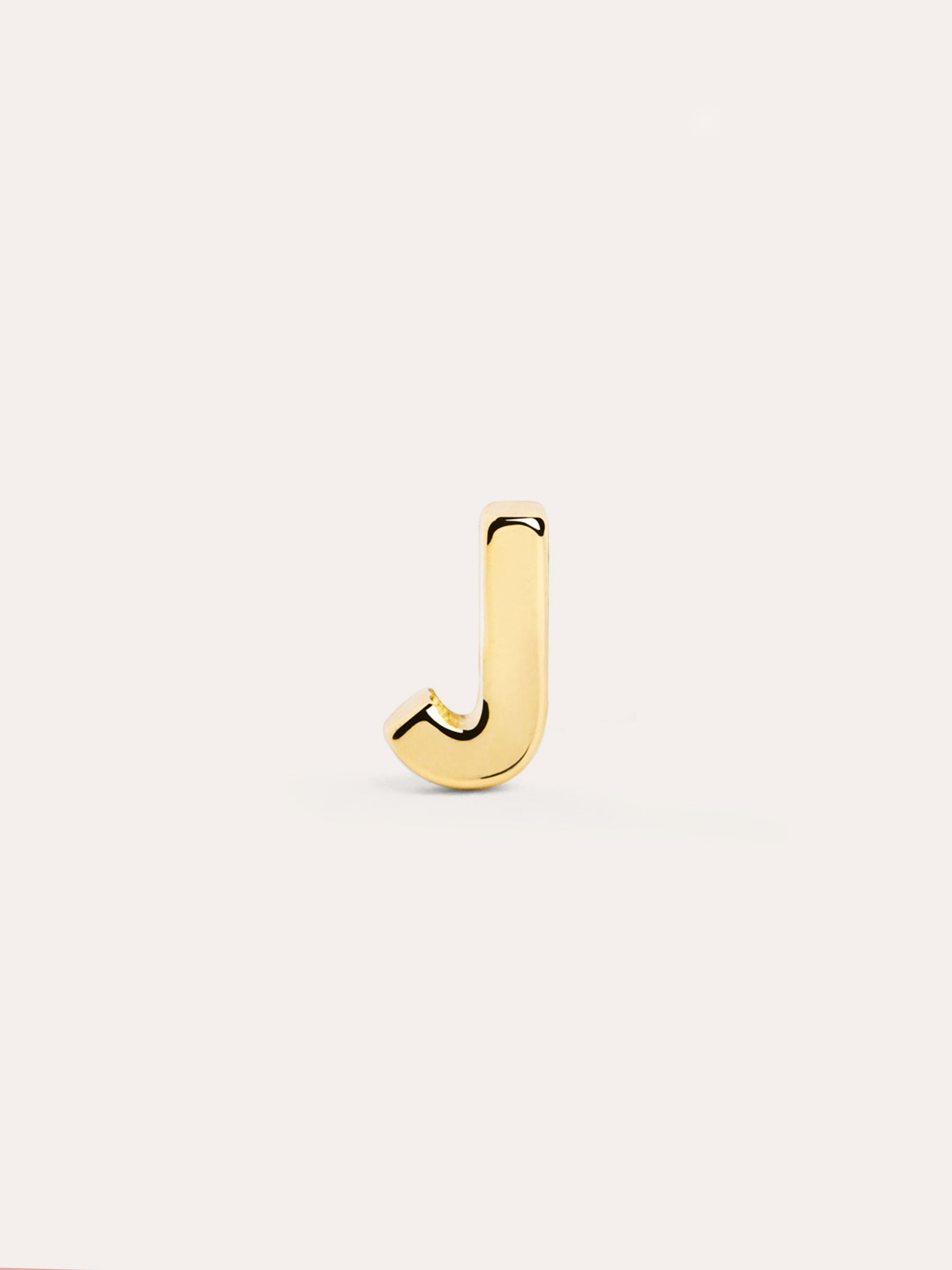 Letter Gold Single Earring