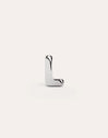 Letter Silver Single Earring