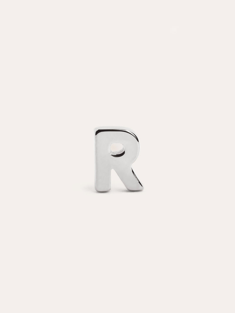  Letter Einzelner Ohrring Silber