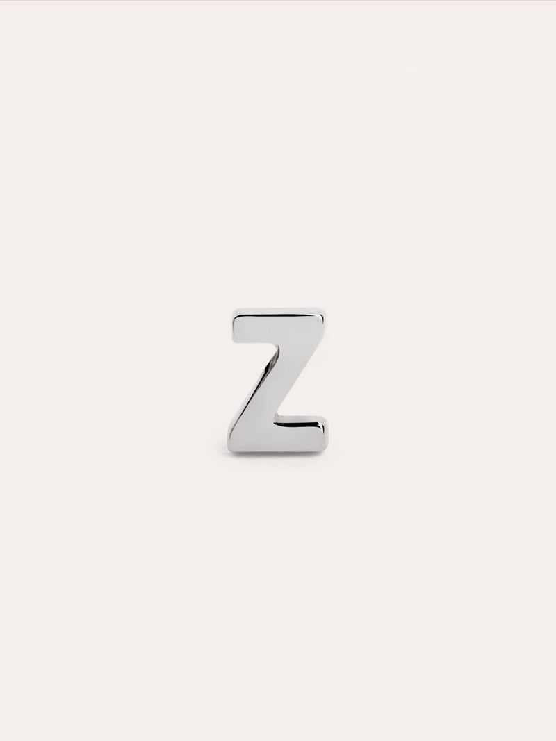  Letter Einzelner Ohrring Silber