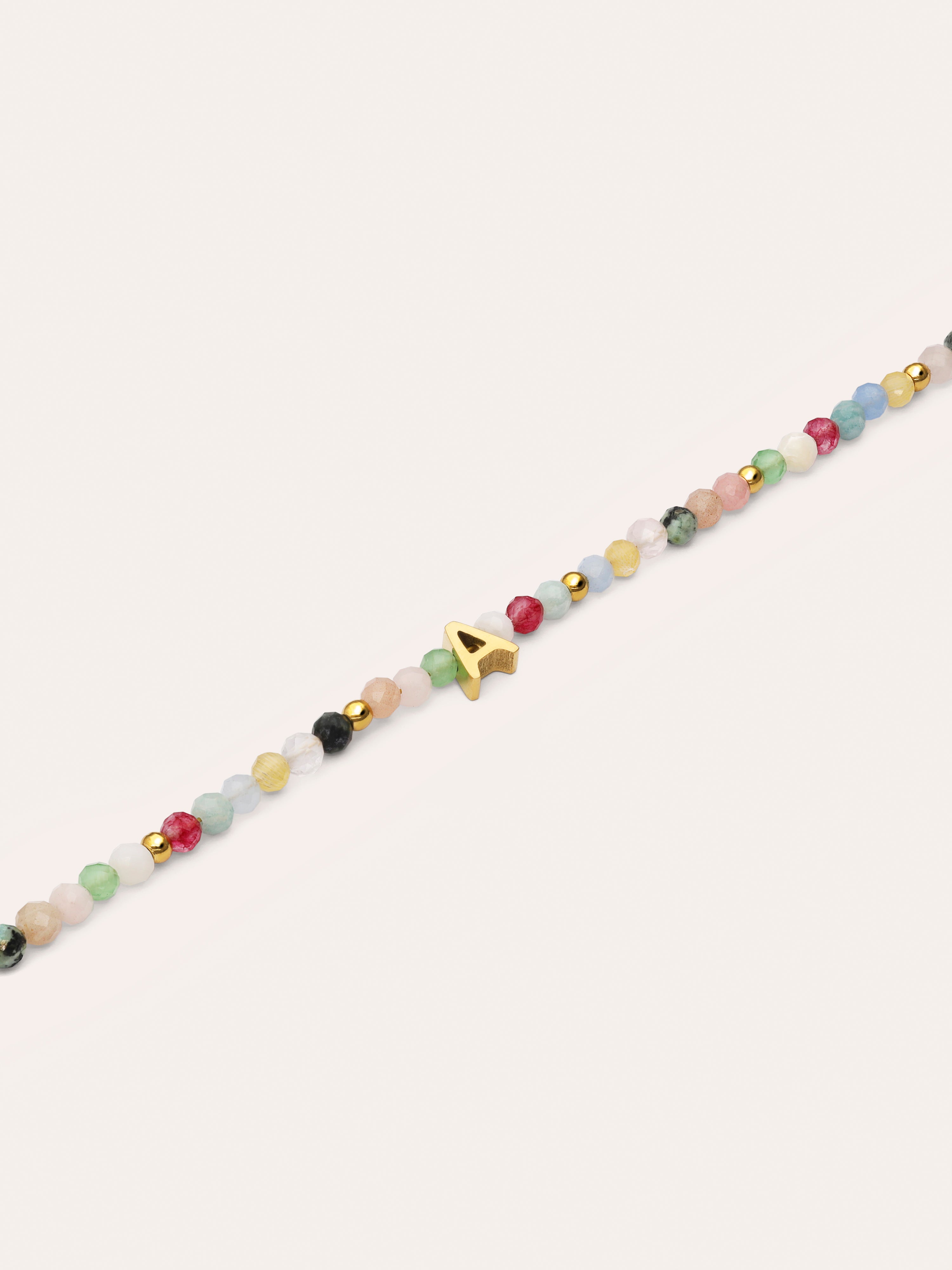 Altea Colors Personalized Letter Gold Bracelet