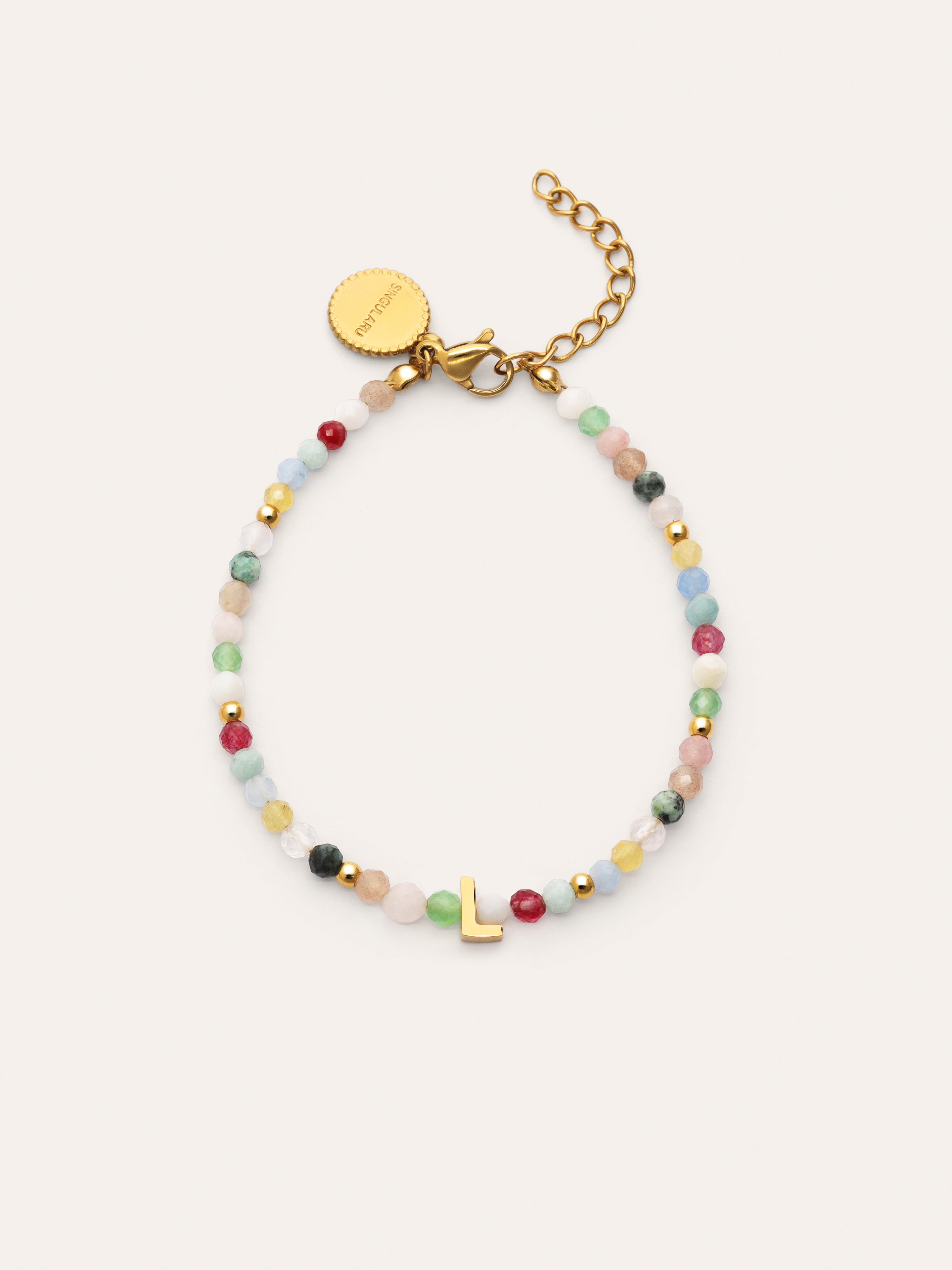 Altea Colors Personalized Letter Gold Bracelet