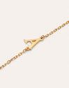 Imagen detalle de Single Letter Steel Gold-Plated Bracelet
