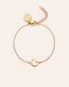 Single Letter Steel Gold-Plated Bracelet - vista 5