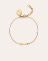 Single Letter Steel Gold-Plated Bracelet - vista 6
