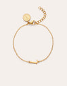 Single Letter Steel Gold-Plated Bracelet - vista 8