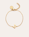 Single Letter Steel Gold-Plated Bracelet - vista 9