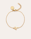Single Letter Steel Gold-Plated Bracelet - vista 12