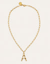 Personalisierte Halskette Chic Letter XL Edelstahl mit Goldbeschichtung