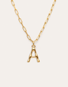 Colar Personalizado Chic Letter XL Aço Banho de Ouro