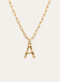 Collar Personalizado Chic Letter XL Acero Baño Oro