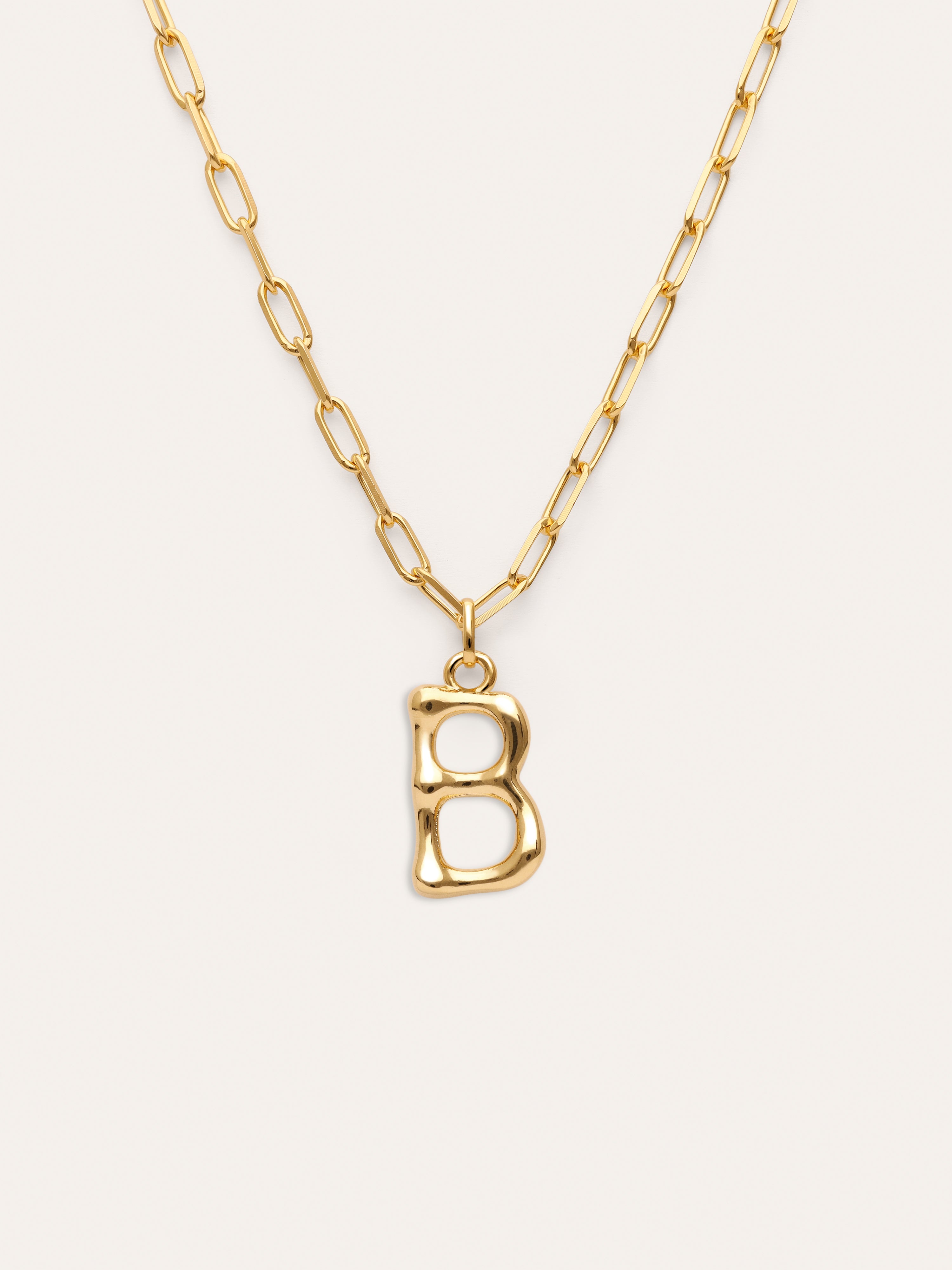 Personalisierte Halskette Chic Letter XL Edelstahl mit Goldbeschichtung