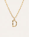 Personalisierte Halskette Chic Letter XL Edelstahl mit Goldbeschichtung