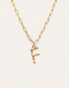 Personalisierte Halskette Chic Letter XL Edelstahl mit Goldbeschichtung