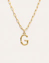 Personalisierte Halskette Chic Letter XL Edelstahl mit Goldbeschichtung