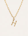 Personalisierte Halskette Chic Letter XL Edelstahl mit Goldbeschichtung