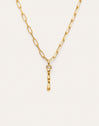 Personalisierte Halskette Chic Letter XL Edelstahl mit Goldbeschichtung