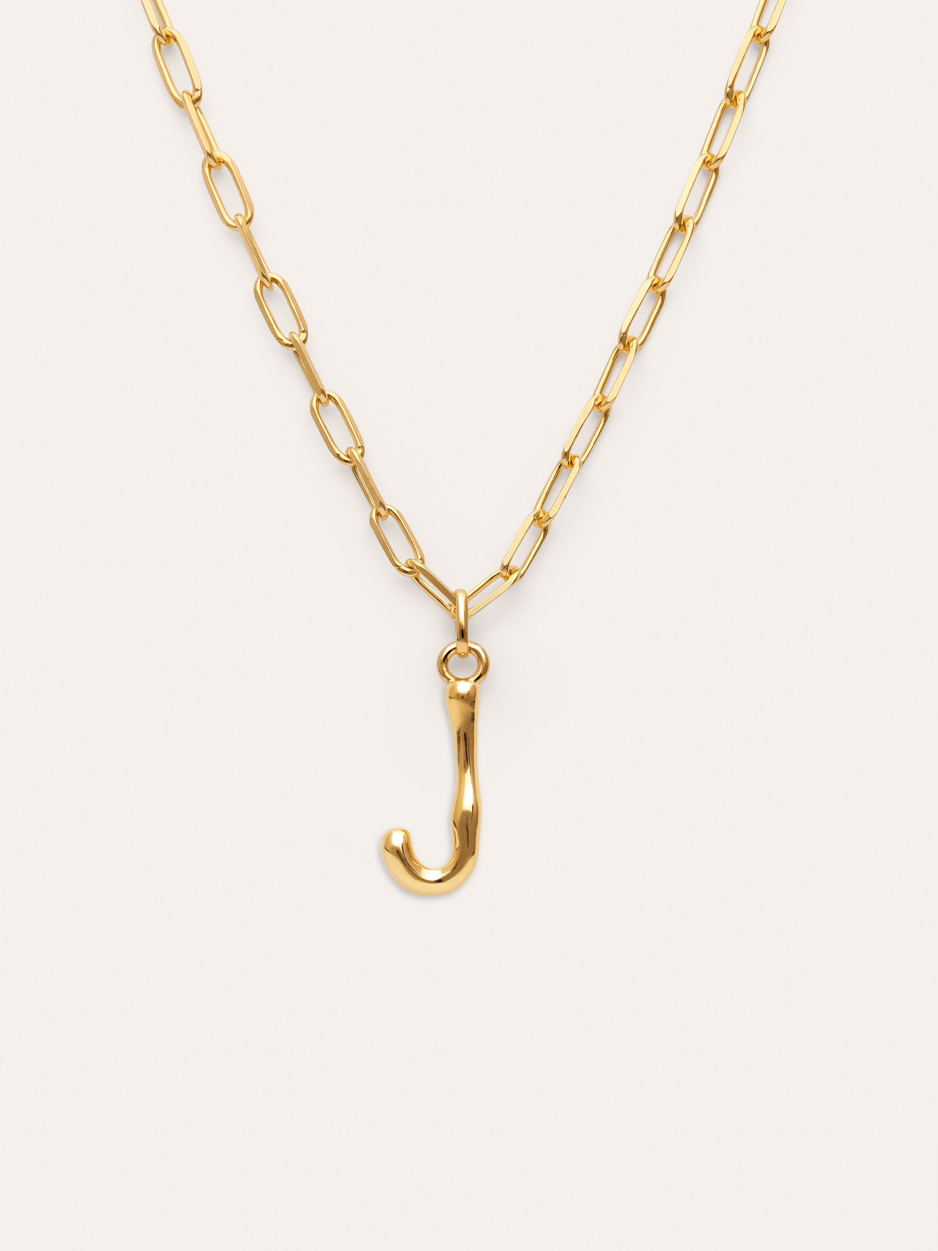 Personalisierte Halskette Chic Letter XL Edelstahl mit Goldbeschichtung