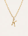 Personalisierte Halskette Chic Letter XL Edelstahl mit Goldbeschichtung