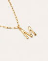 Personalisierte Halskette Chic Letter XL Edelstahl mit Goldbeschichtung