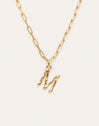 Personalisierte Halskette Chic Letter XL Edelstahl mit Goldbeschichtung