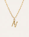 Personalisierte Halskette Chic Letter XL Edelstahl mit Goldbeschichtung