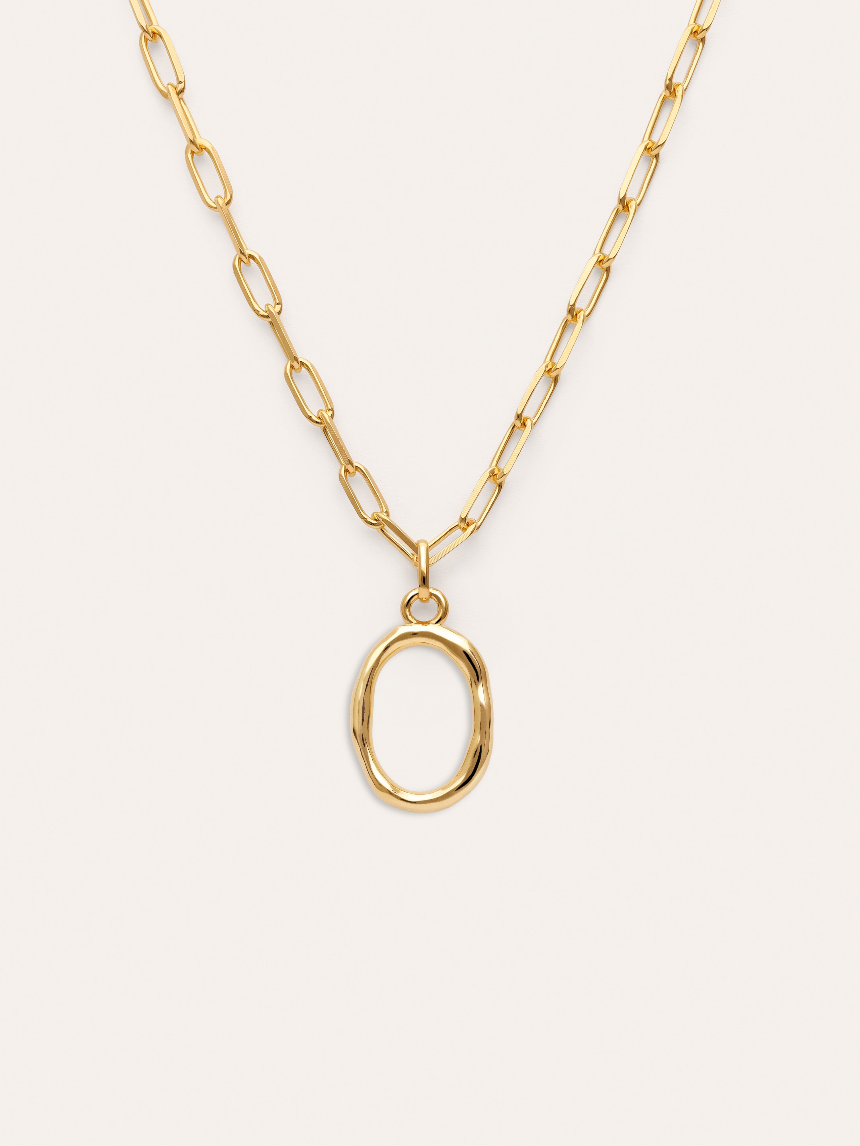 Personalisierte Halskette Chic Letter XL Edelstahl mit Goldbeschichtung